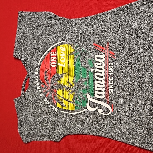 LAID BACK Jamaica souvenir top 'One Love' beach paradise Small EUC - Picture 1 of 7